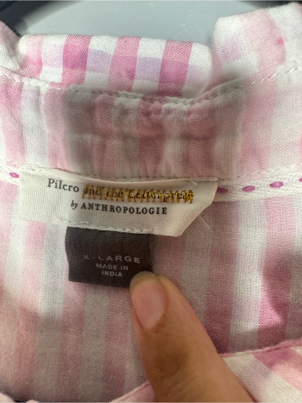 Anthropologie The Cate Classic Tie-Dye Button-down top boho western coquette - Picture 5 of 6